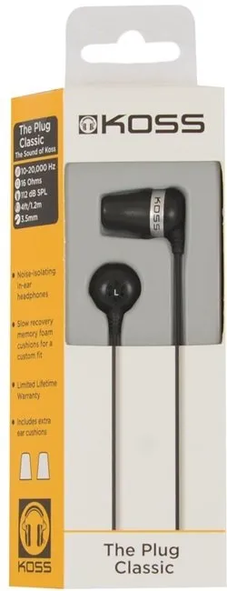 Навушники KOSS The Plug Black (196635.101) - мініатюра 3