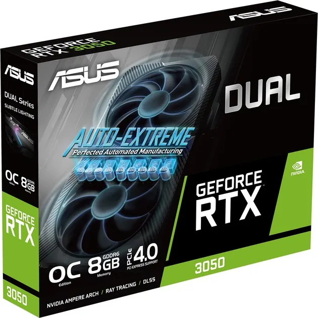 Відеокарта GF RTX 3050 8GB GDDR6 Dual V2 Asus (DUAL-RTX3050-8G-V2) - мініатюра 12