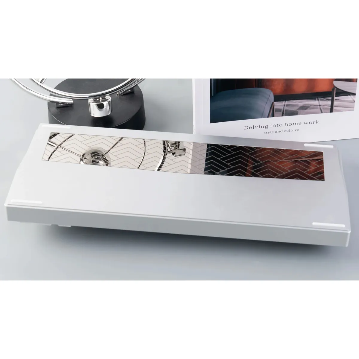 Клавіатура бездротова Lemokey P1 Pro Keychron Super Brown Switch UA Space Silver (P1P-X3-UA) - мініатюра 5