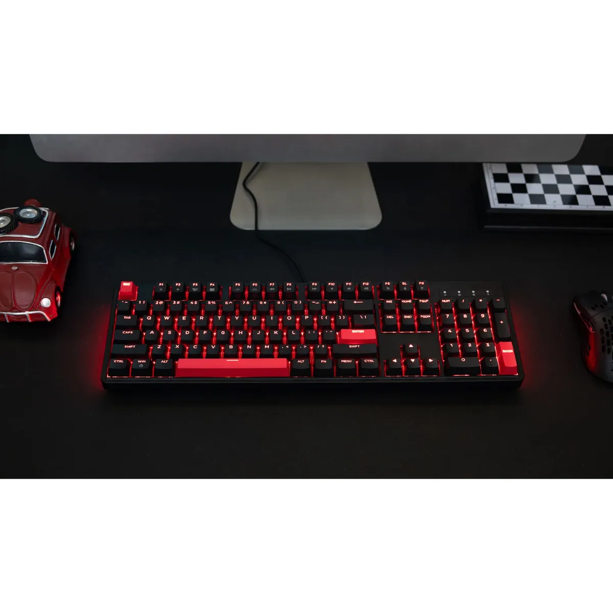 Клавіатура Lemokey X3 Keychron Mechanical Red Switch UA Black (X3-H1-UA) - мініатюра 7