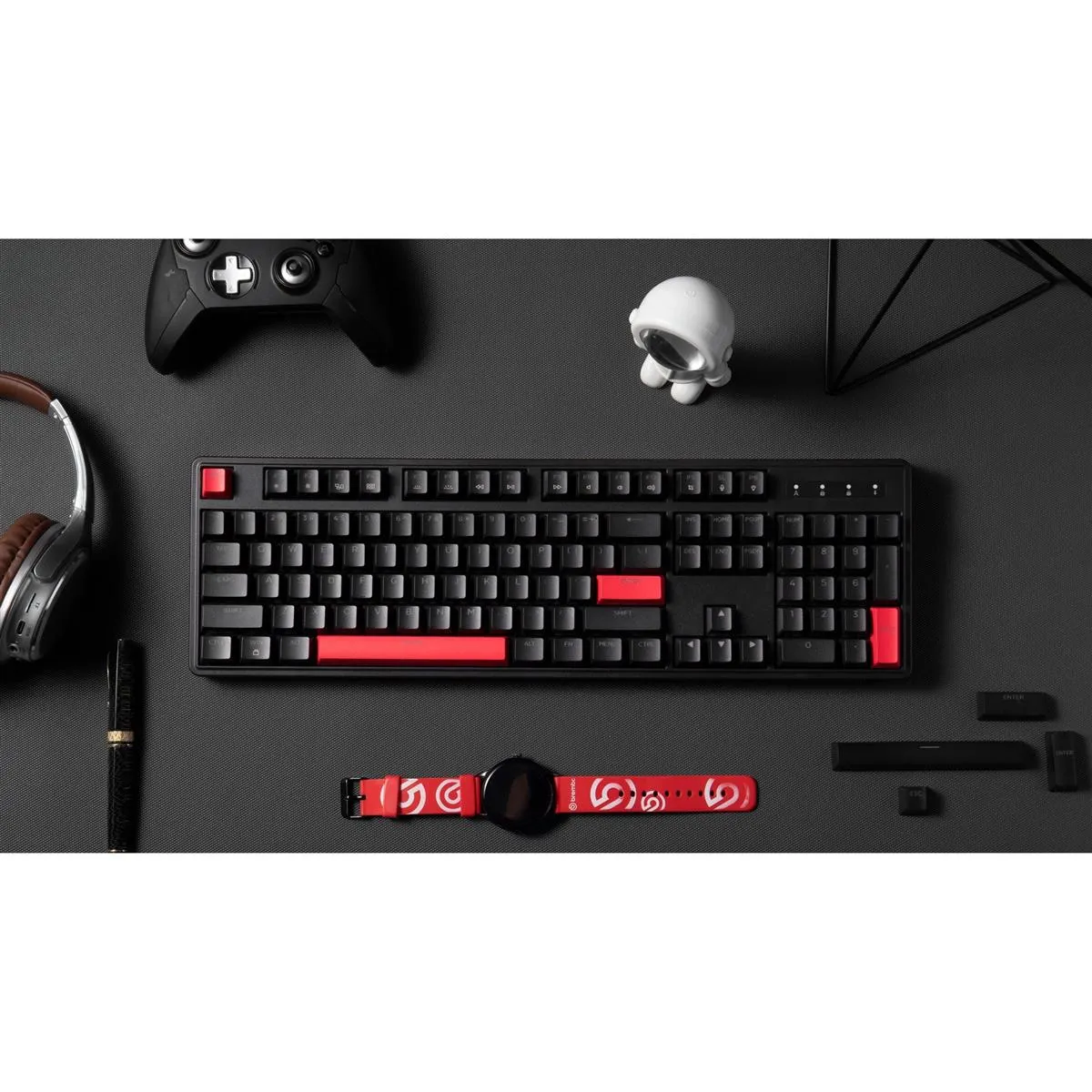 Клавіатура Lemokey X3 Keychron Mechanical Red Switch UA Black (X3-H1-UA) - мініатюра 8