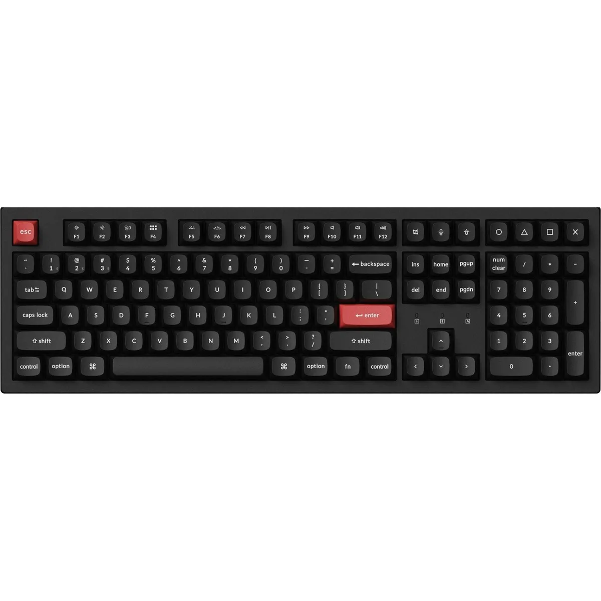 Клавіатура бездротова Keychron K10 Pro, Keychron K Pro Red, RGB UA Black (K10P-B1-UA) - зображення 1