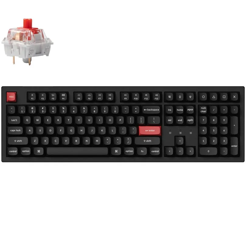 Клавіатура бездротова Keychron K10 Pro, Keychron K Pro Red, RGB UA Black (K10P-B1-UA) - мініатюра 2