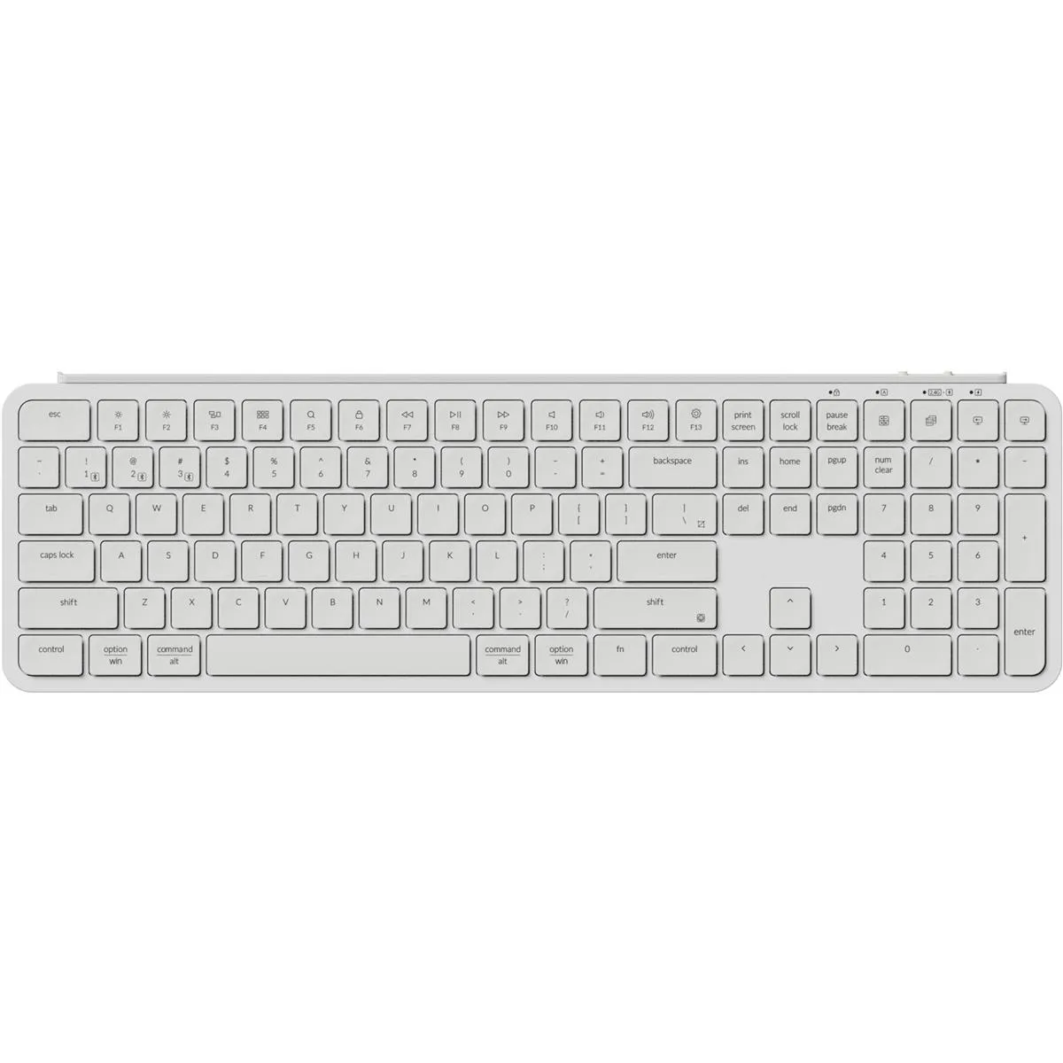 Клавіатура бездротова Keychron B6 Pro Ultra-Slim Ivory White (B6P-K8-UA) - зображення 1