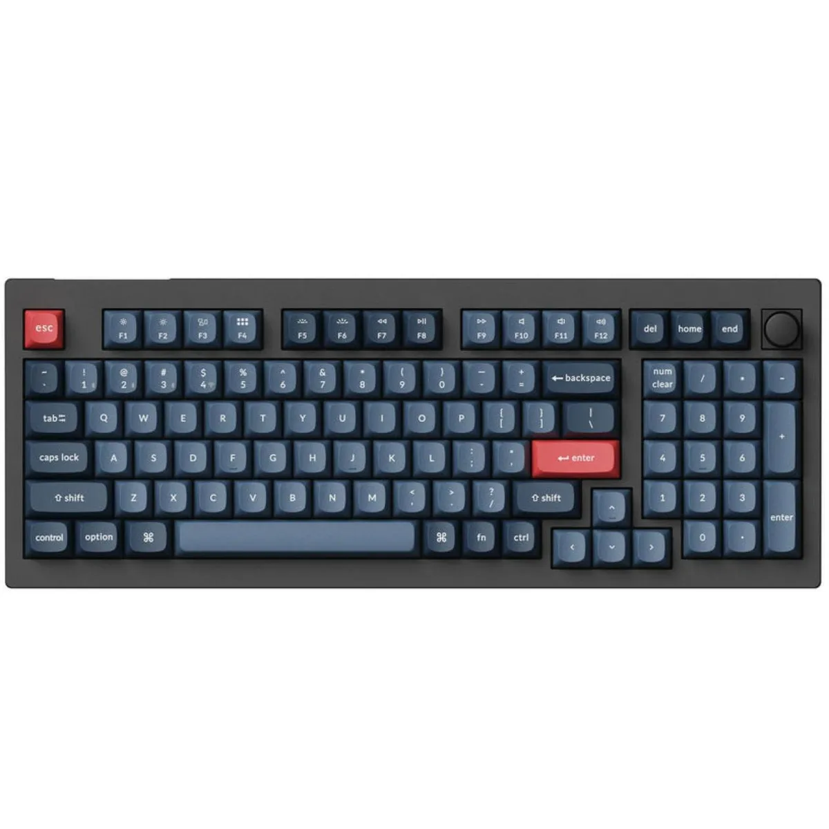 Клавіатура бездротова Keychron V5 Max, Gateron Jupiter Banana, Hot-Swap, RGB UA Black (V5M-D4-UA) - зображення 1