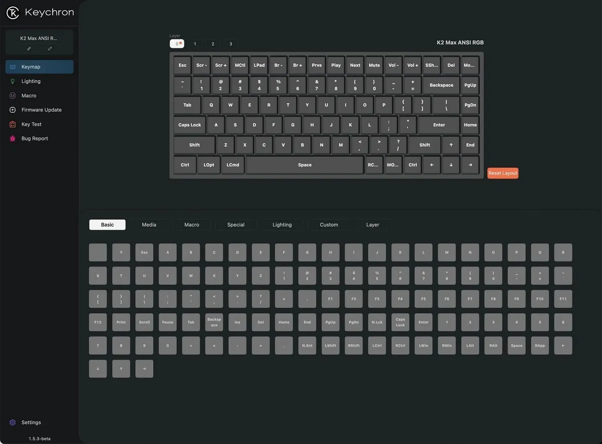 Клавіатура бездротова Keychron K2 Max 84Key (K2M-J1-UA) - мініатюра 6