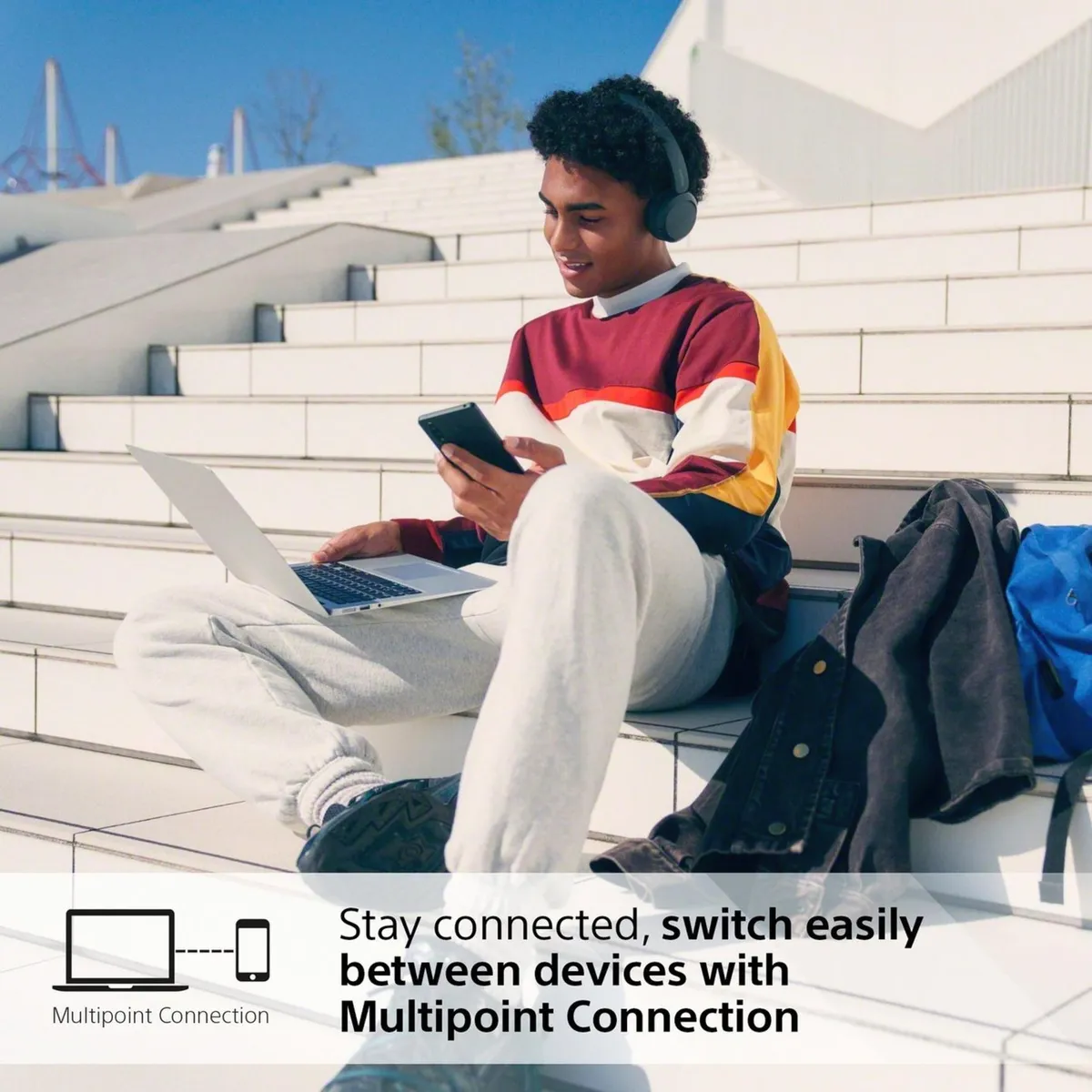 Bluetooth-гарнітура Sony WH-CH520 Pink (WHCH520P.CE7) - мініатюра 10