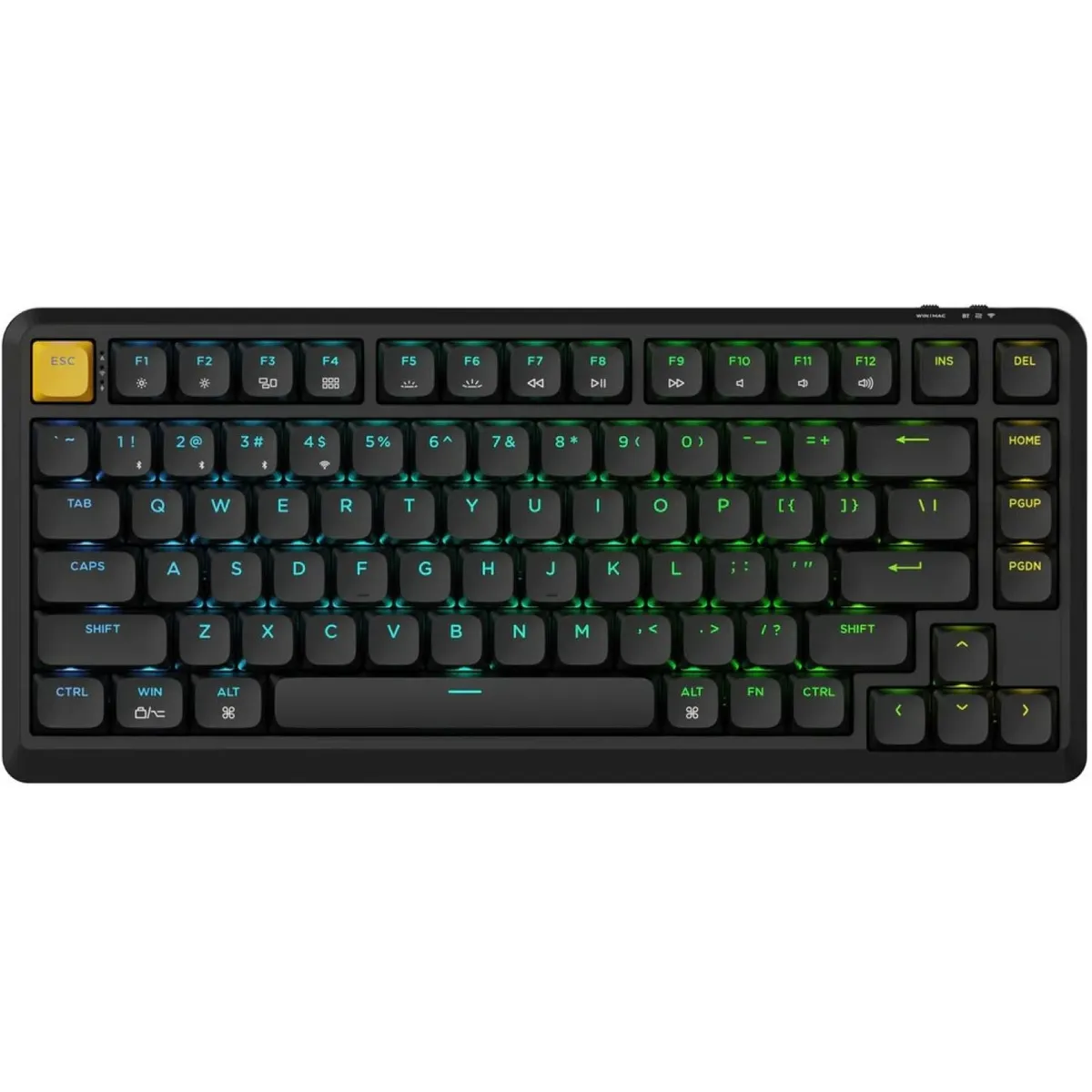 Клавіатура бездротова Keychron J1, K Pro Red, Hot-Swap, RGB Black (J1-H1-UA) - зображення 1