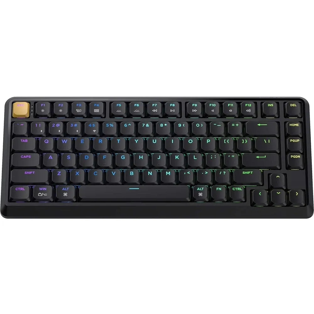 Клавіатура бездротова Keychron J1, K Pro Brown, Hot-Swap, RGB Black (J1-H3-UA) - мініатюра 3