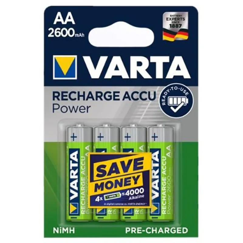 Акумулятор Varta Rechargeable Accu Endless AA/HR06 Ni-MH 2600 mAh BL 4шт - зображення 1