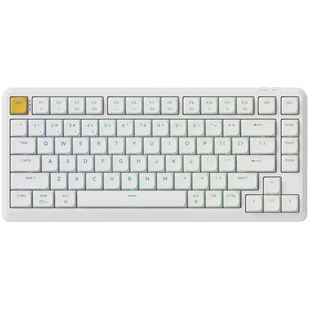 Клавіатура бездротова Keychron J1, K Pro Brown, Hot-Swap, RGB White (J1-Q3-UA) - зображення 1