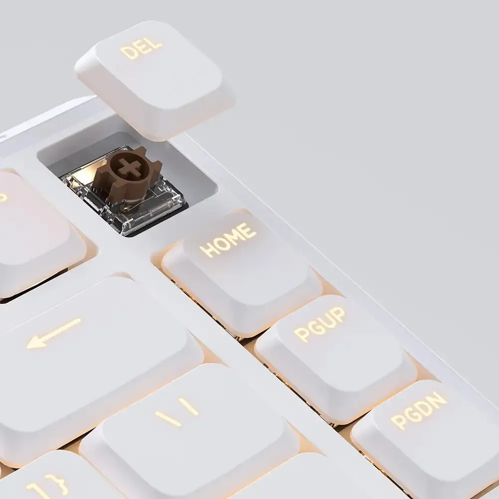 Клавіатура бездротова Keychron J1, K Pro Brown, Hot-Swap, RGB White (J1-Q3-UA) - мініатюра 5