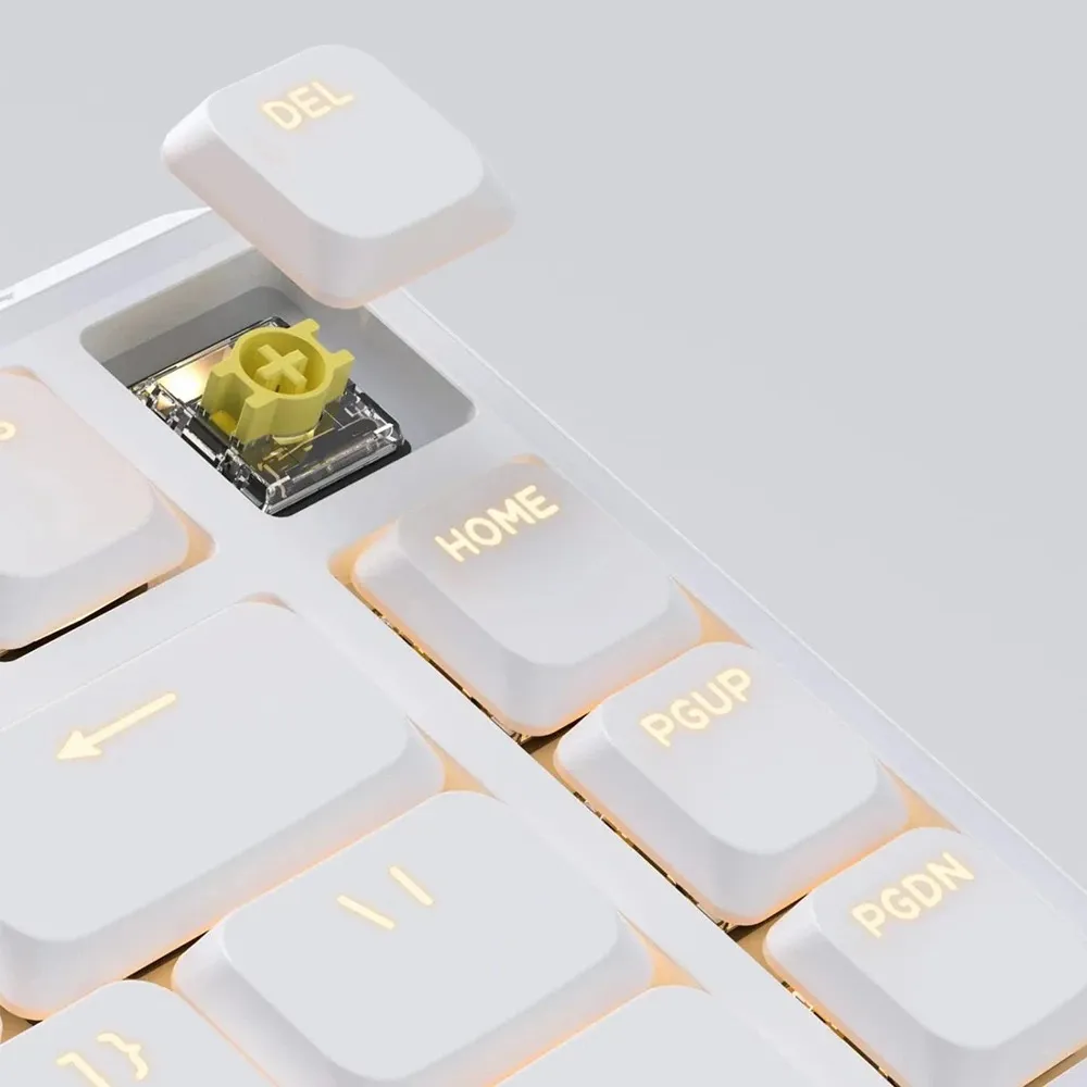 Клавіатура бездротова Keychron J1, K Pro Banana, Hot-Swap, RGB White (J1-Q4-UA) - мініатюра 6