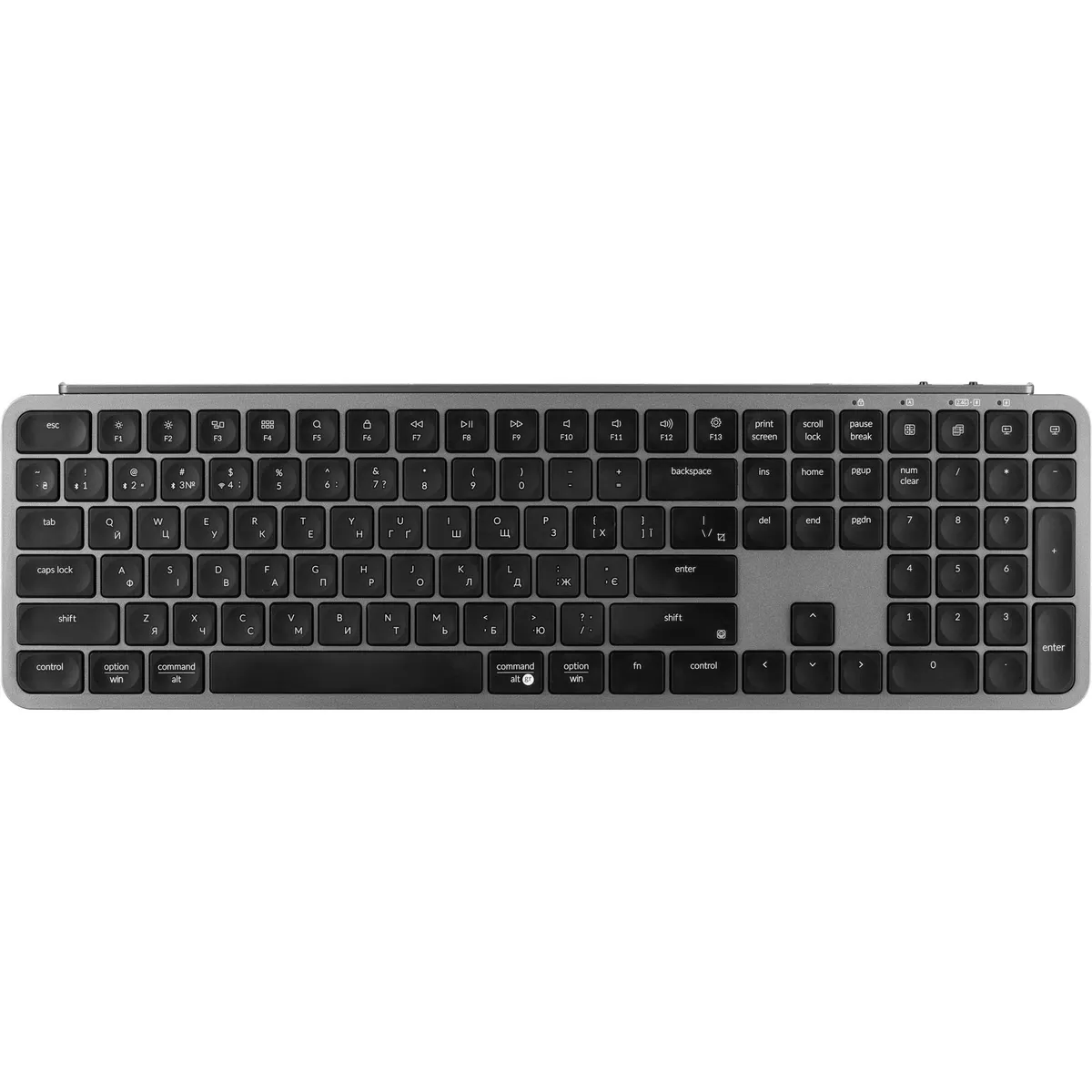 Клавіатура бездротова Keychron B6 Pro Space Gray (B6P-K1-UA) - зображення 1