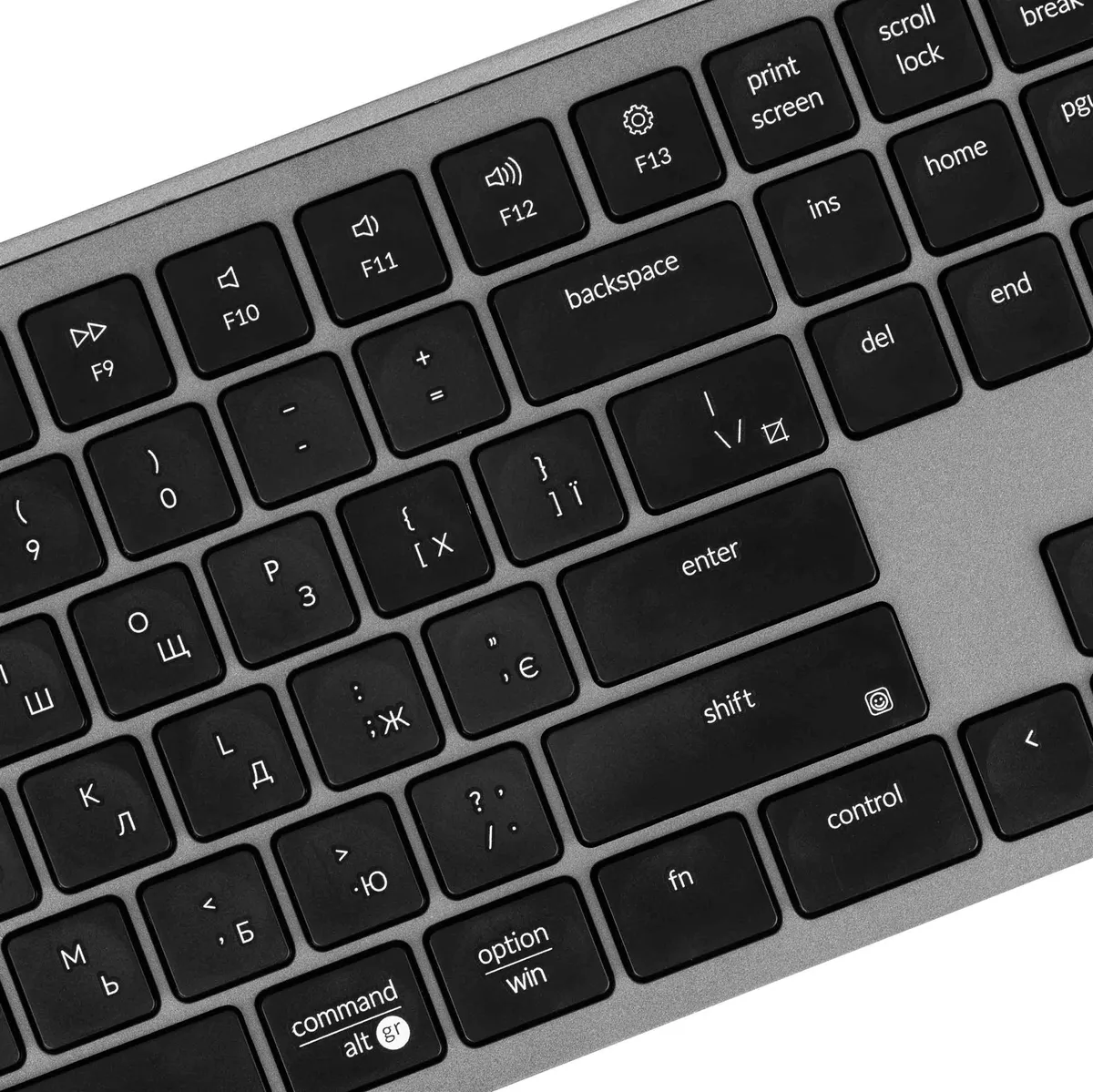 Клавіатура бездротова Keychron B6 Pro Space Gray (B6P-K1-UA) - мініатюра 6