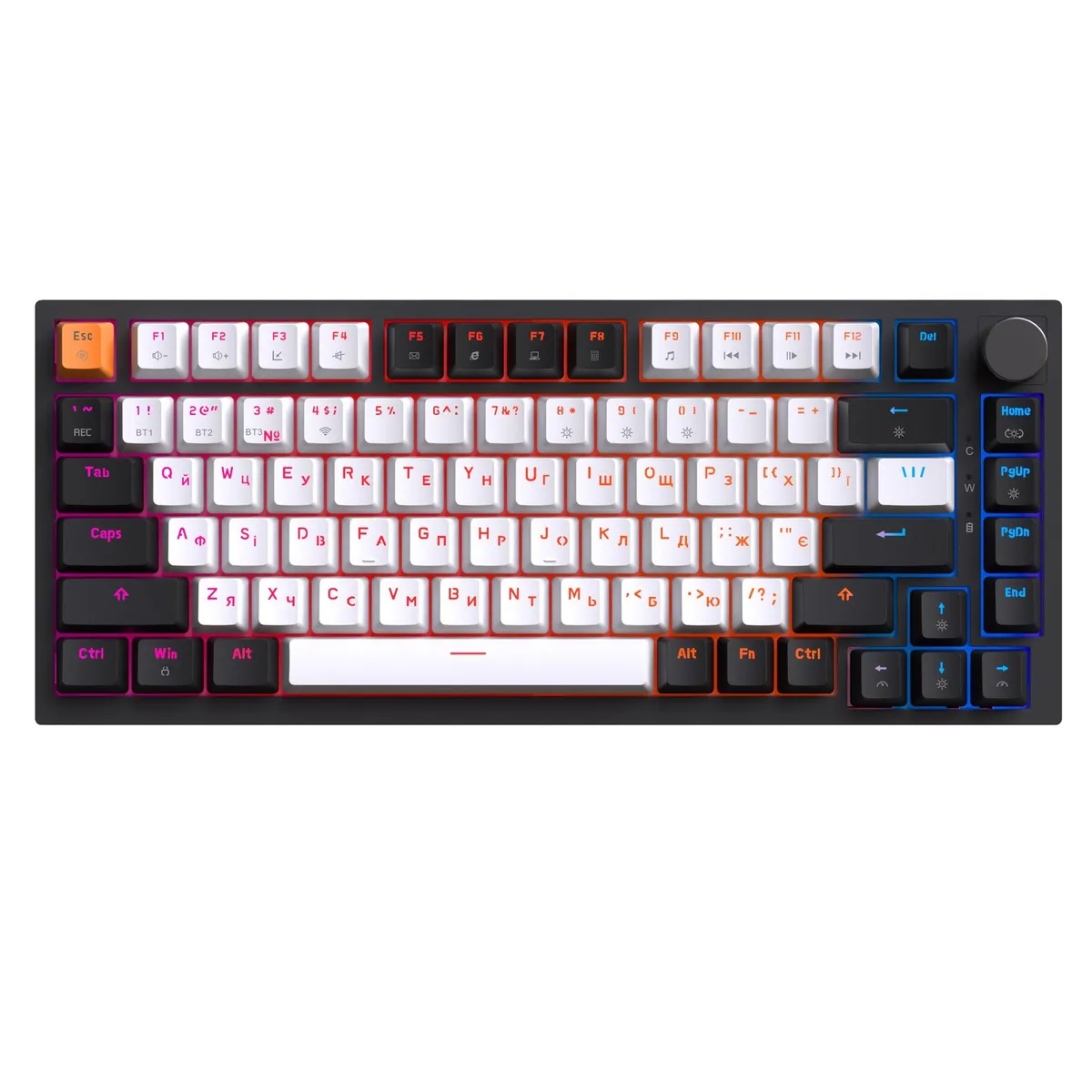 Клавіатура бездротова GamePro Asgard Valhalla QLAB Sakura Switch Black (MK160-B-QS-PRO) - мініатюра 19