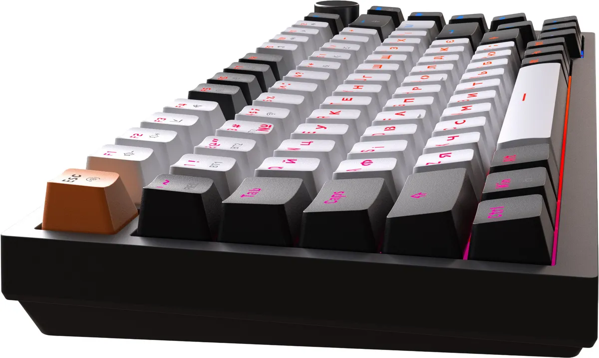 Клавіатура бездротова GamePro Asgard Valhalla QLAB Sakura Switch Black (MK160-B-QS-PRO) - мініатюра 3