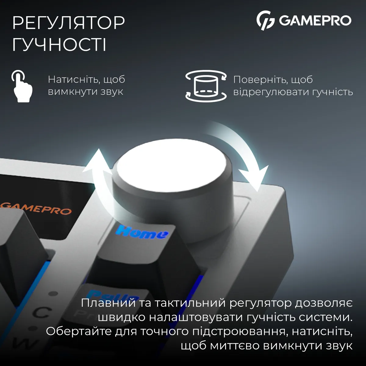 Клавіатура бездротова GamePro Asgard Valhalla QLAB Sakura Switch White With Display (MK160-W-D-QS-PRO) - мініатюра 16