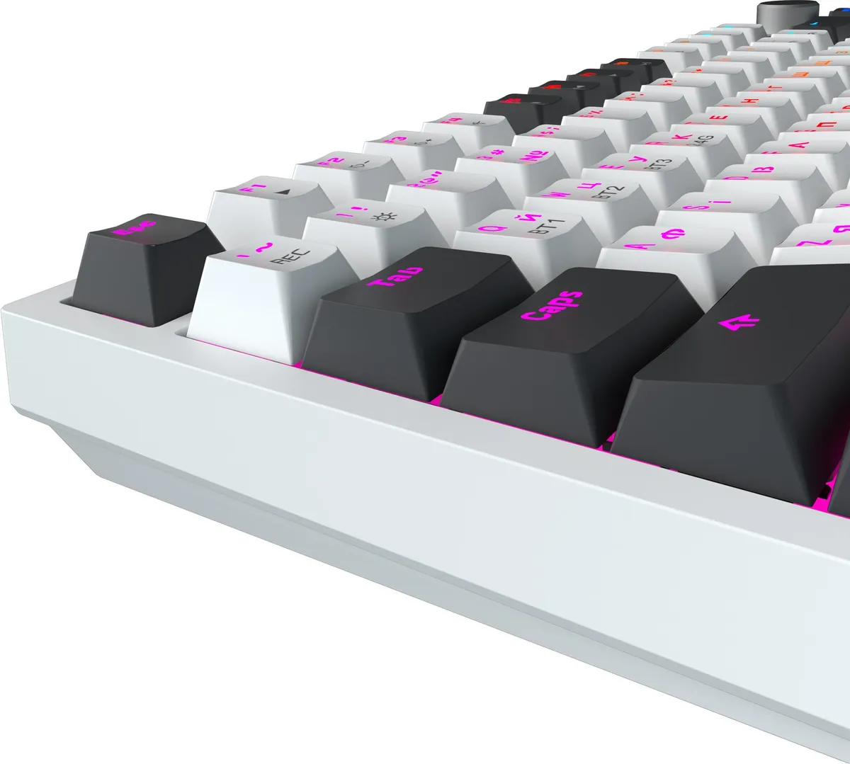 Клавіатура бездротова GamePro Asgard Valhalla QLAB Sakura Switch White With Display (MK160-W-D-QS-PRO) - мініатюра 5