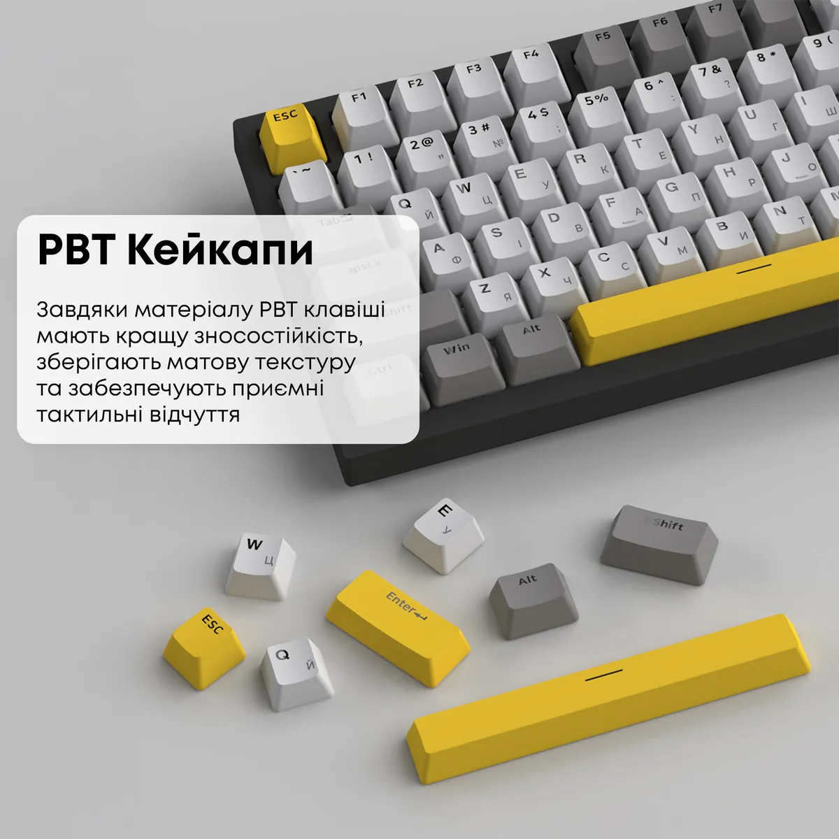 Клавіатура Ajazz AK820 Sea Salt Switch Black USB-C (AK820-SS-BGY) - мініатюра 13