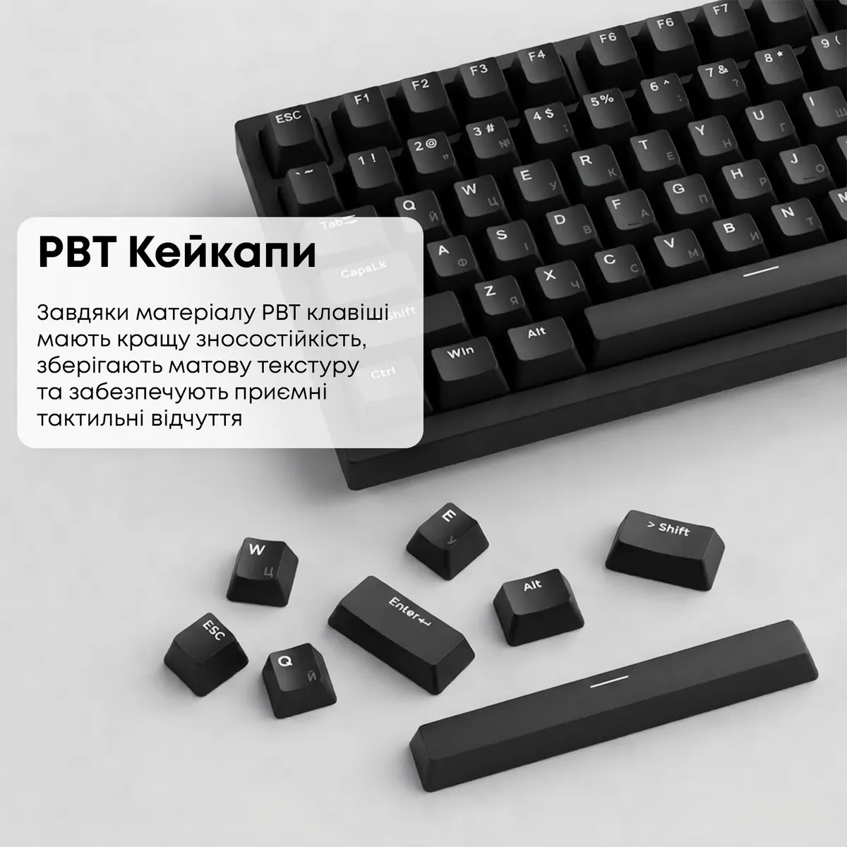 Клавіатура Ajazz AK820 Red Switch Black USB-C (AK820-R-B) - мініатюра 13