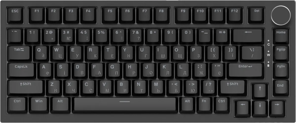 Клавіатура Ajazz AK820 Red Switch Black USB-C (AK820-R-B) - мініатюра 2