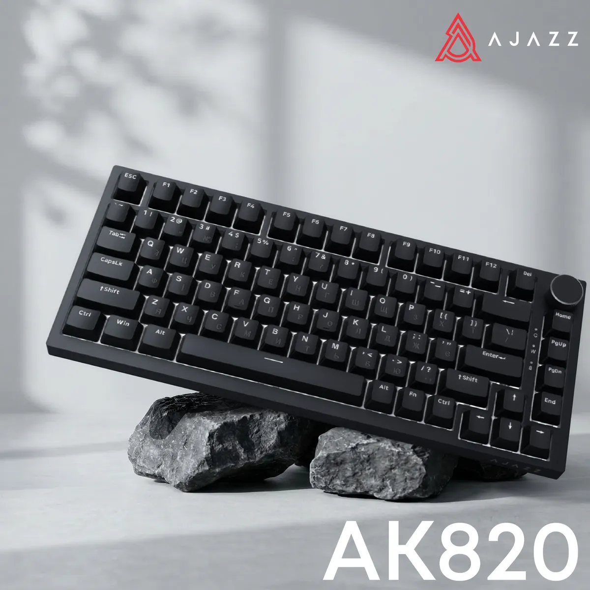 Клавіатура Ajazz AK820 Red Switch Black USB-C (AK820-R-B) - мініатюра 6