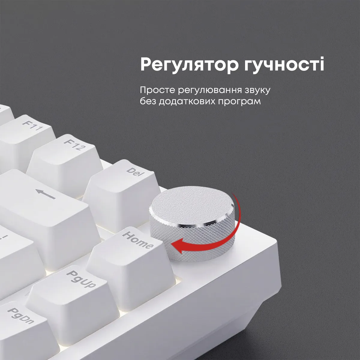 Клавіатура Ajazz AK820 Red Switch White USB-C (AK820-R-W) - мініатюра 16