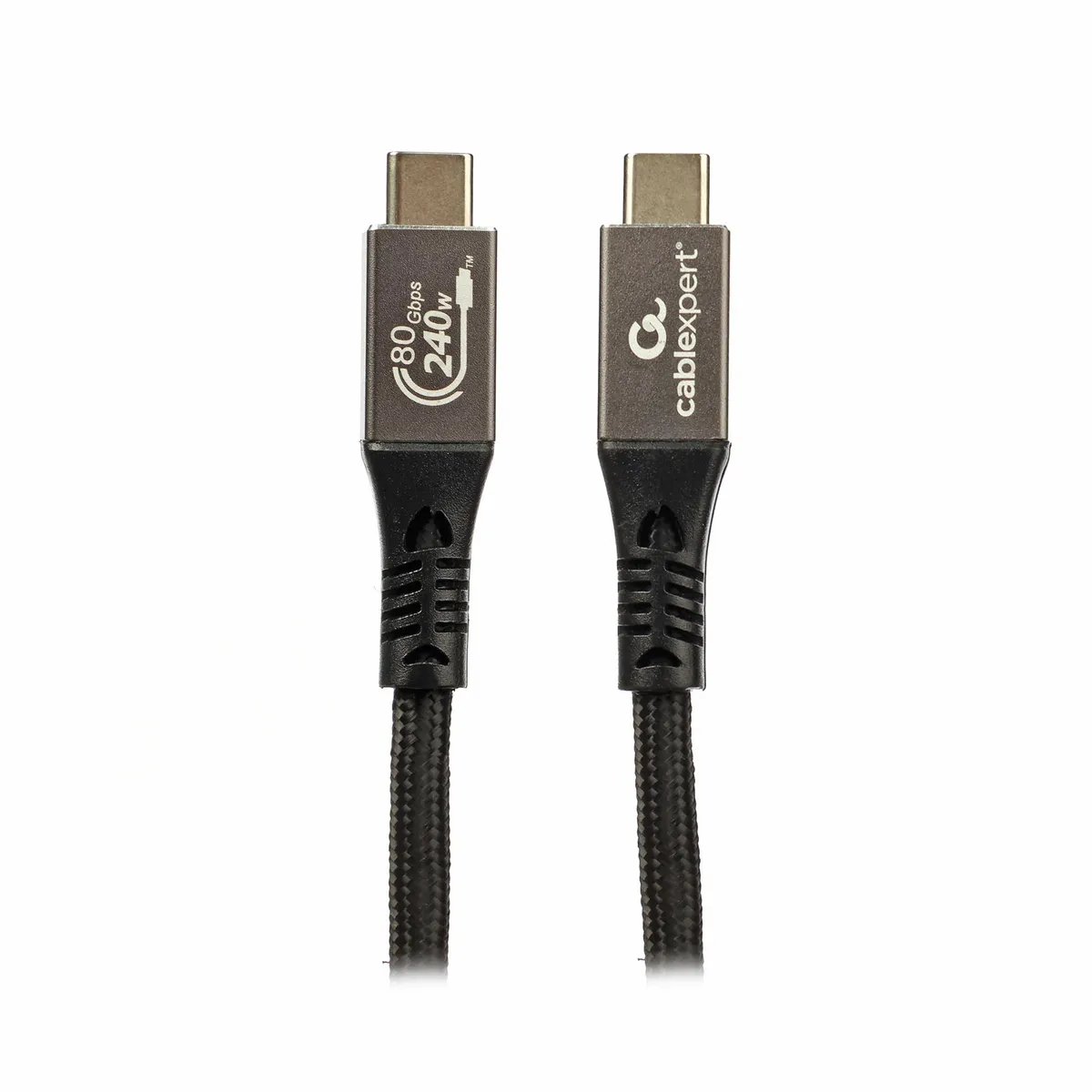 Кабель Cablexpert USB Type-C - USB Type-C (M/М), 240 Вт, 1 м, чорний (CCBP-USB4.2-CMCM240-1M) - зображення 1