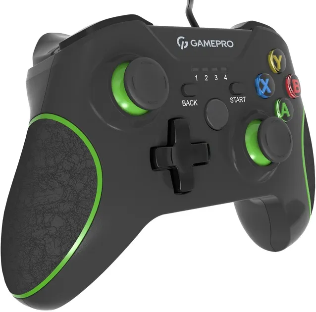 Геймпад GamePro MG450B PC/PS3/Android Black-Green (MG450B) - мініатюра 2