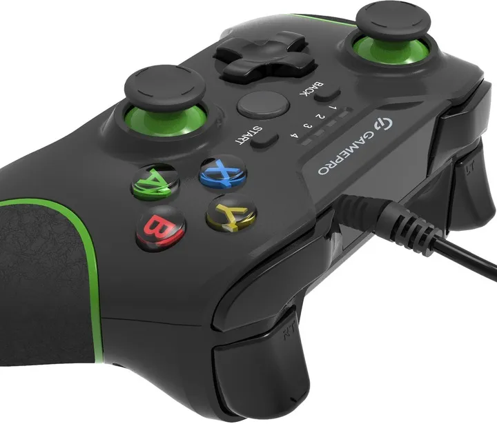 Геймпад GamePro MG450B PC/PS3/Android Black-Green (MG450B) - мініатюра 4
