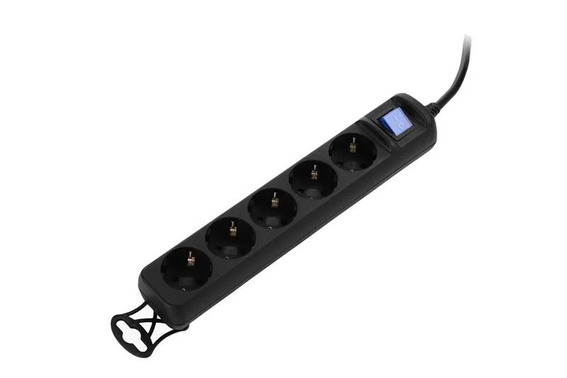 Фільтр живлення 2Е (2E-U05ES15M5BK) 5хSchuko, 5 м, чорний - мініатюра 3