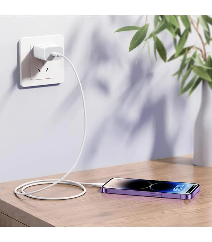 Кабель Remax Dofon USB Type-C - Lightning (M/M), 1 м White (RC-C026) - мініатюра 3
