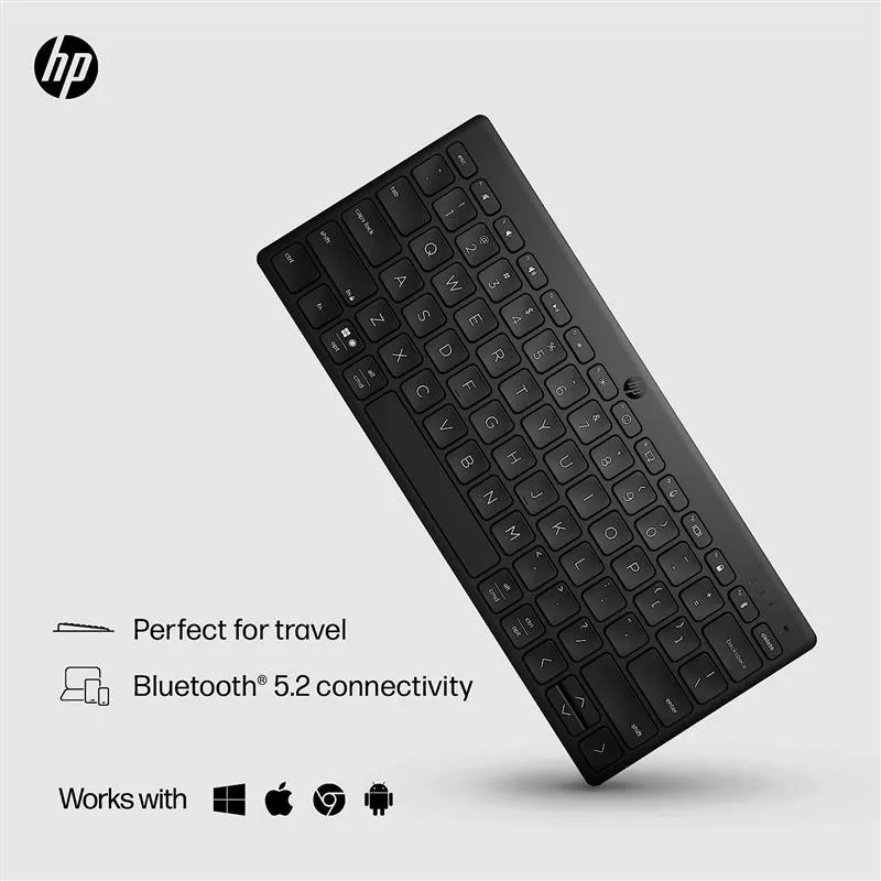 Клавіатура беспроводная HP 350 Compact Multi-Device BT Black (692S8AA)  - мініатюра 7