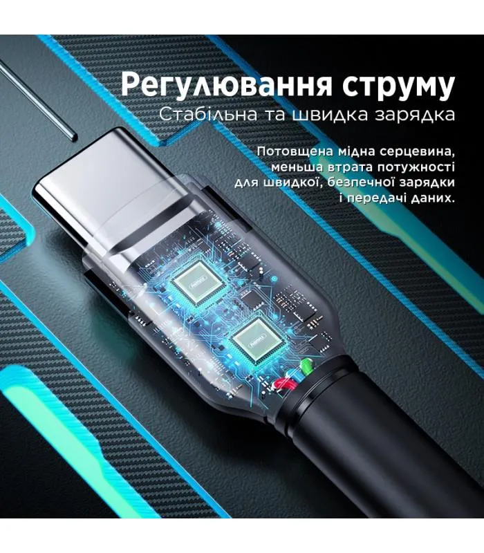 Кабель Remax Jany Series 3в1 USB to Type-C/Lightning/Micro-USB Silver (RC-124TH) - мініатюра 6