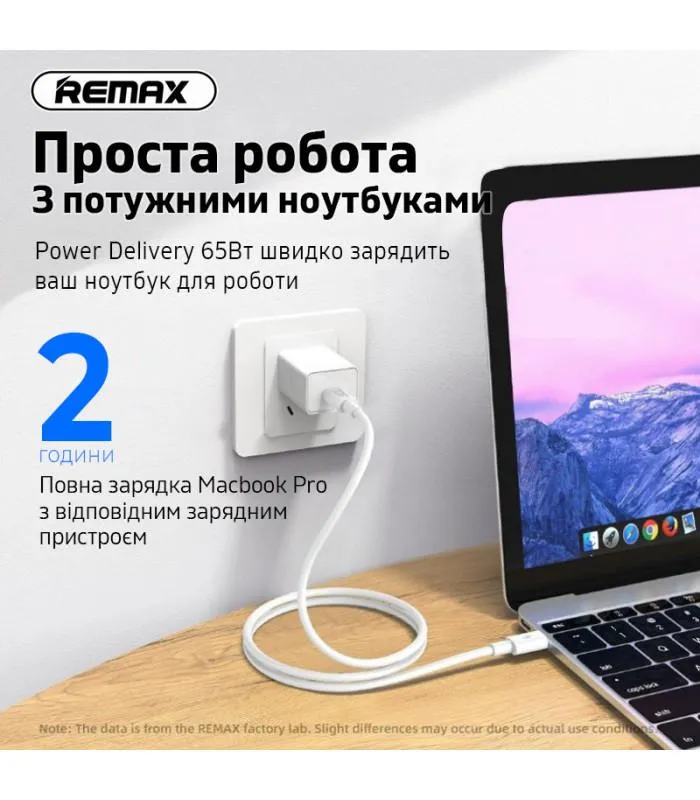Кабель Remax Marlik Series Power Delivery Type-C to Type-C 65W White (RC-191) - мініатюра 4