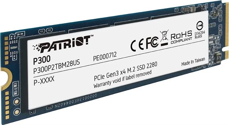 Накопичувач SSD  512GB Patriot P300 M.2 2280 PCIe 3.0 x4 NVMe TLC (P300P512GM28) - мініатюра 3
