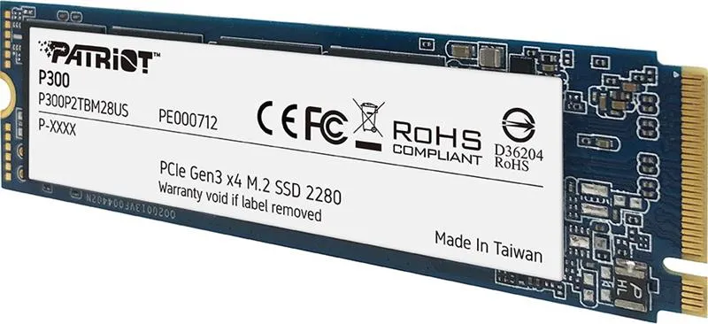 Накопичувач SSD  512GB Patriot P300 M.2 2280 PCIe 3.0 x4 NVMe TLC (P300P512GM28) - мініатюра 4