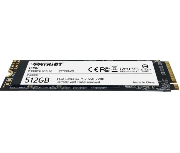 Накопичувач SSD  512GB Patriot P300 M.2 2280 PCIe 3.0 x4 NVMe TLC (P300P512GM28) - мініатюра 5