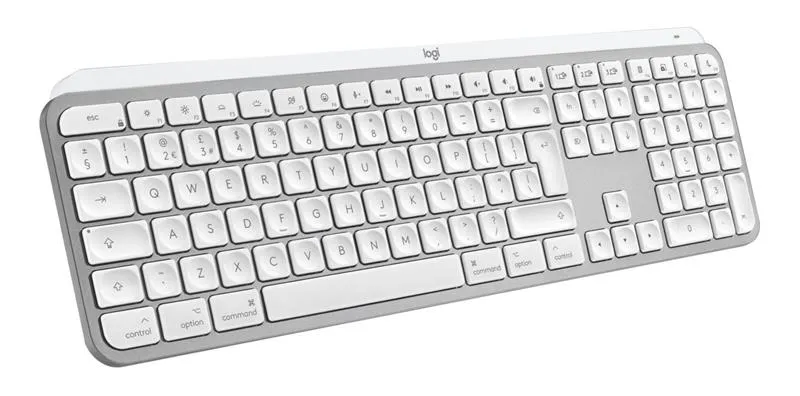 Клавiатура бездротова Logitech MX Keys S for Mac Pale Grey (920-011638) - мініатюра 2