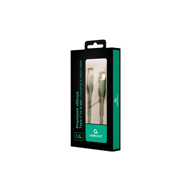 Кабель Cablexpert USB Type-C - Lightning (M/M), 2.25 A, 20 W, 1.5 м, Green (CC-USB2S-CM8PM-1.5M-G) - мініатюра 2