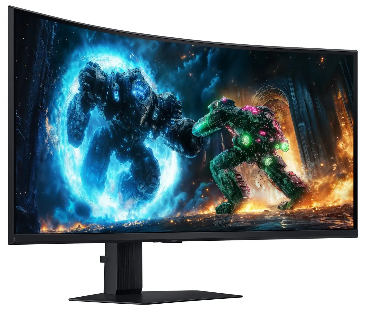 Монiтор Samsung 40" Odyssey G7 (LS40FG756EIXUA) VA Black 180Hz Curved - мініатюра 2