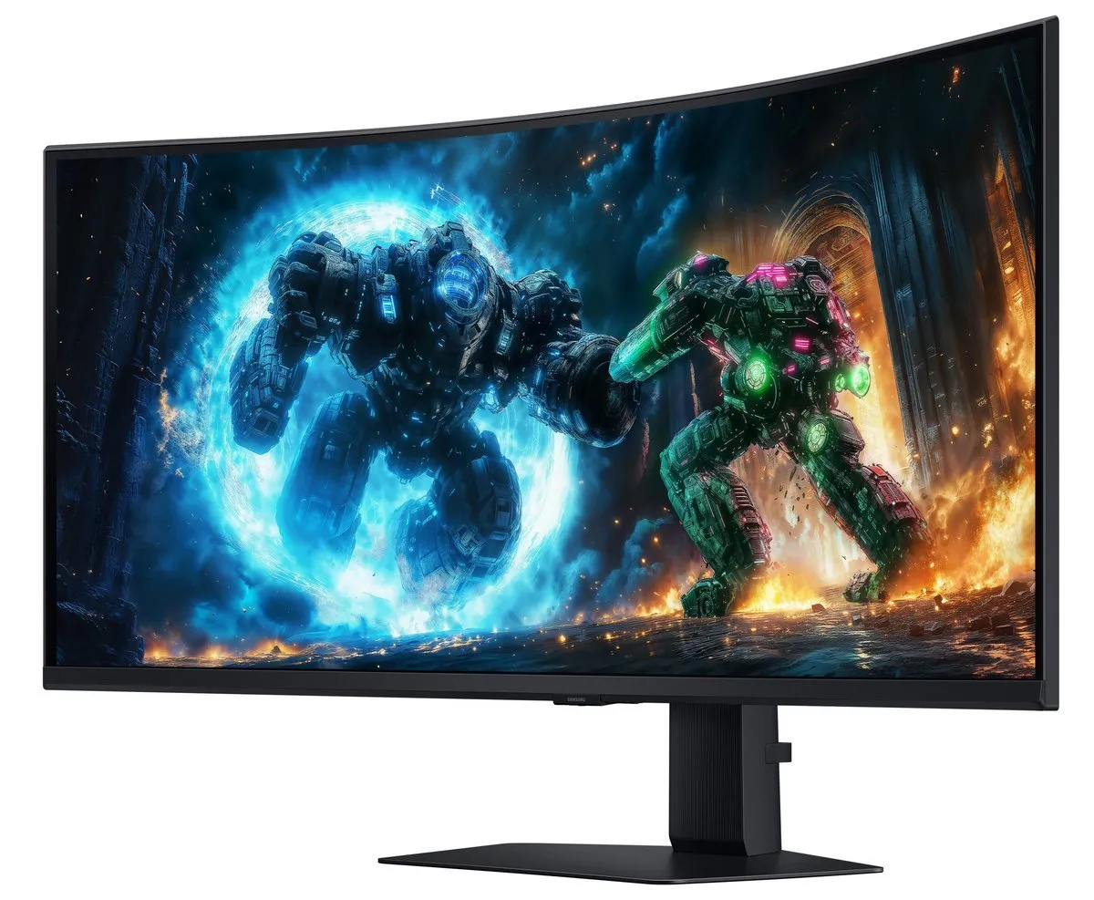 Монiтор Samsung 40" Odyssey G7 (LS40FG756EIXUA) VA Black 180Hz Curved - мініатюра 3