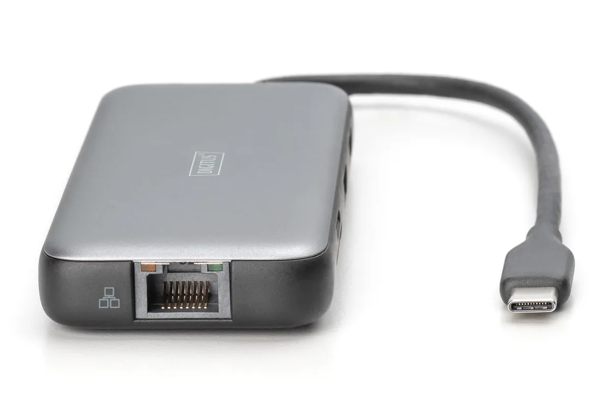 Док-станція Digitus USB-C PD 100W/USB3.2х2/USB-C/RJ45/SD/MicroSD/2хHDMI (DA-70915) - мініатюра 4