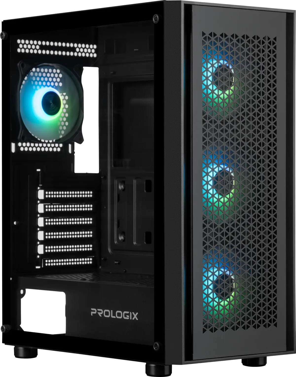 Корпус Prologix Glower GM-07RBA Black - мініатюра 2