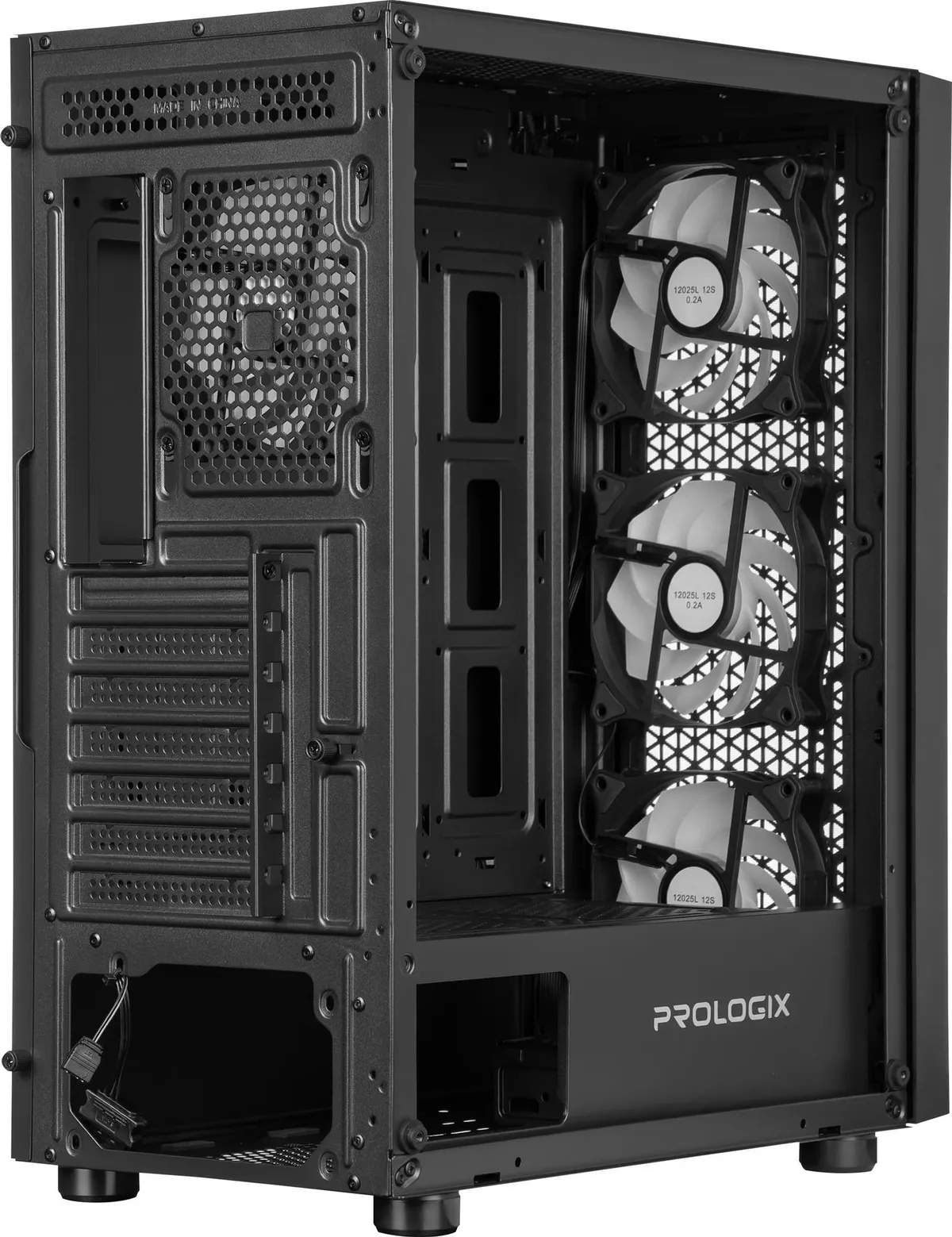 Корпус Prologix Glower GM-07RBA Black - мініатюра 9