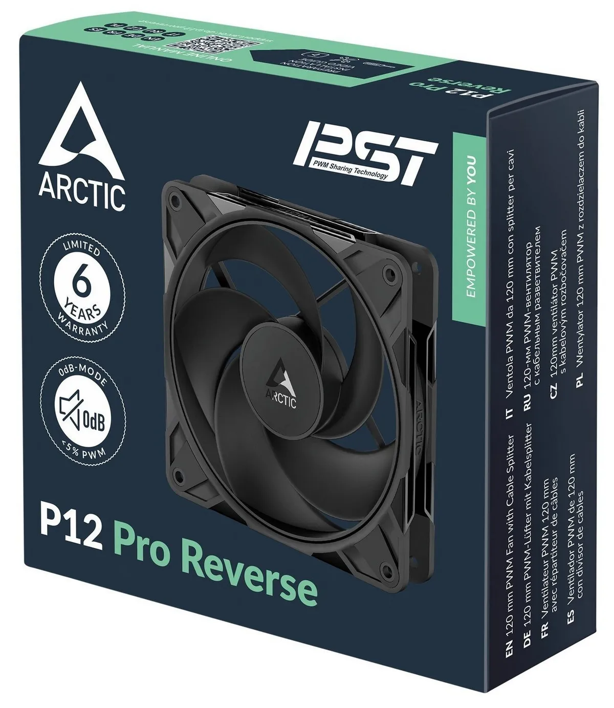 Вентилятор Arctic P12 Pro Reverse Black (ACFAN00331A) - мініатюра 4