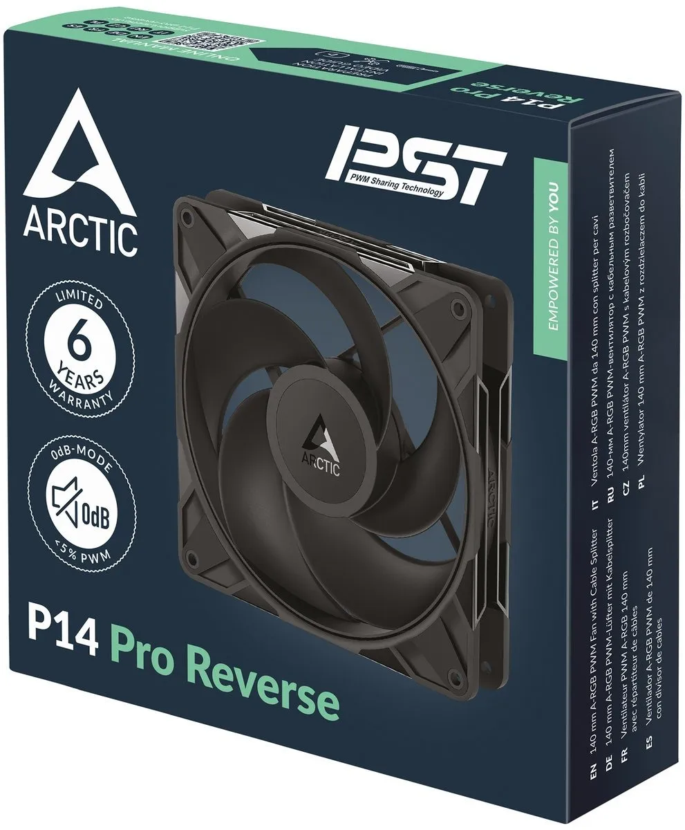 Вентилятор Arctic P14 Pro Reverse Black (ACFAN00329A) - мініатюра 4