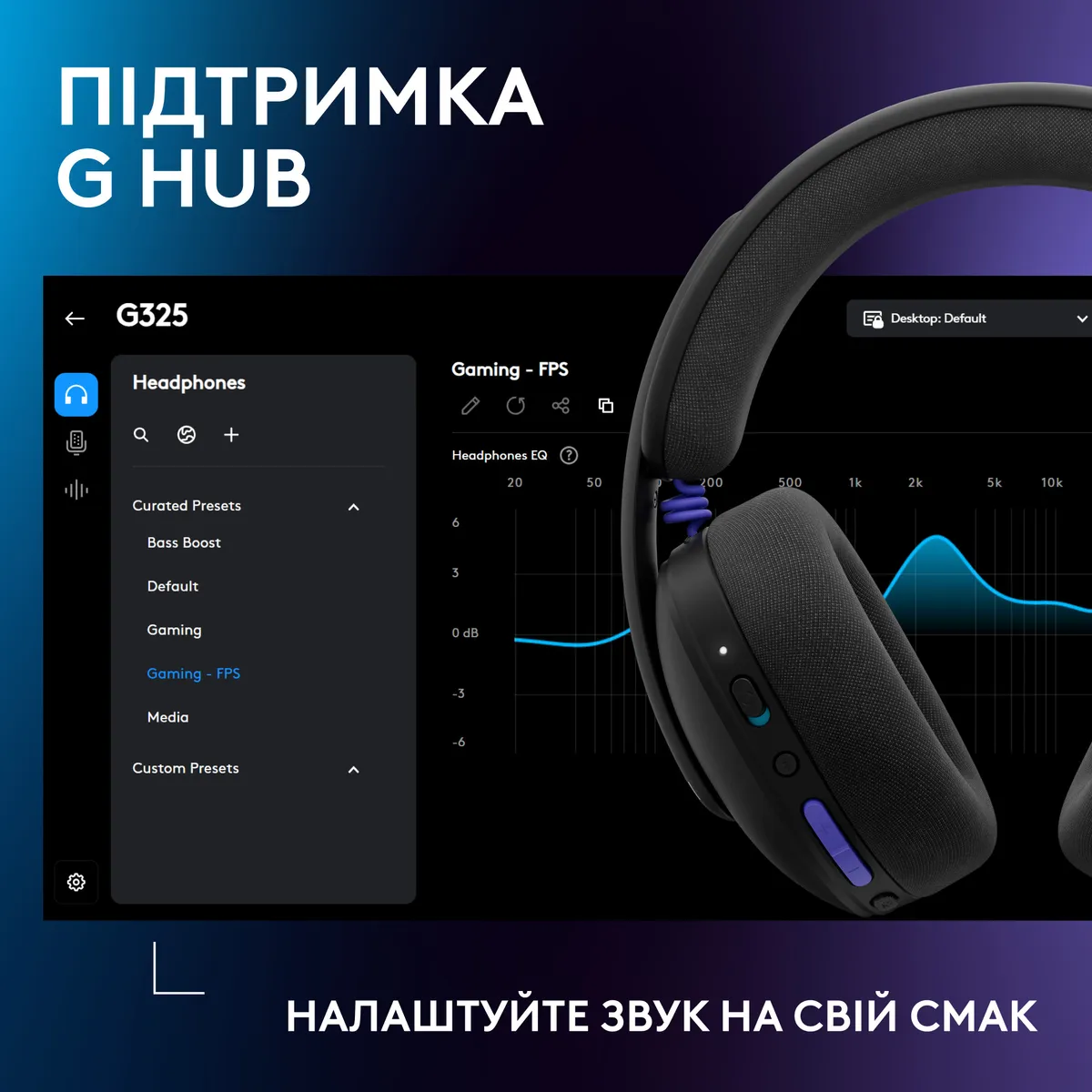 Гарнітура Logitech G325 Lightspeed Black (981-001524) - мініатюра 10