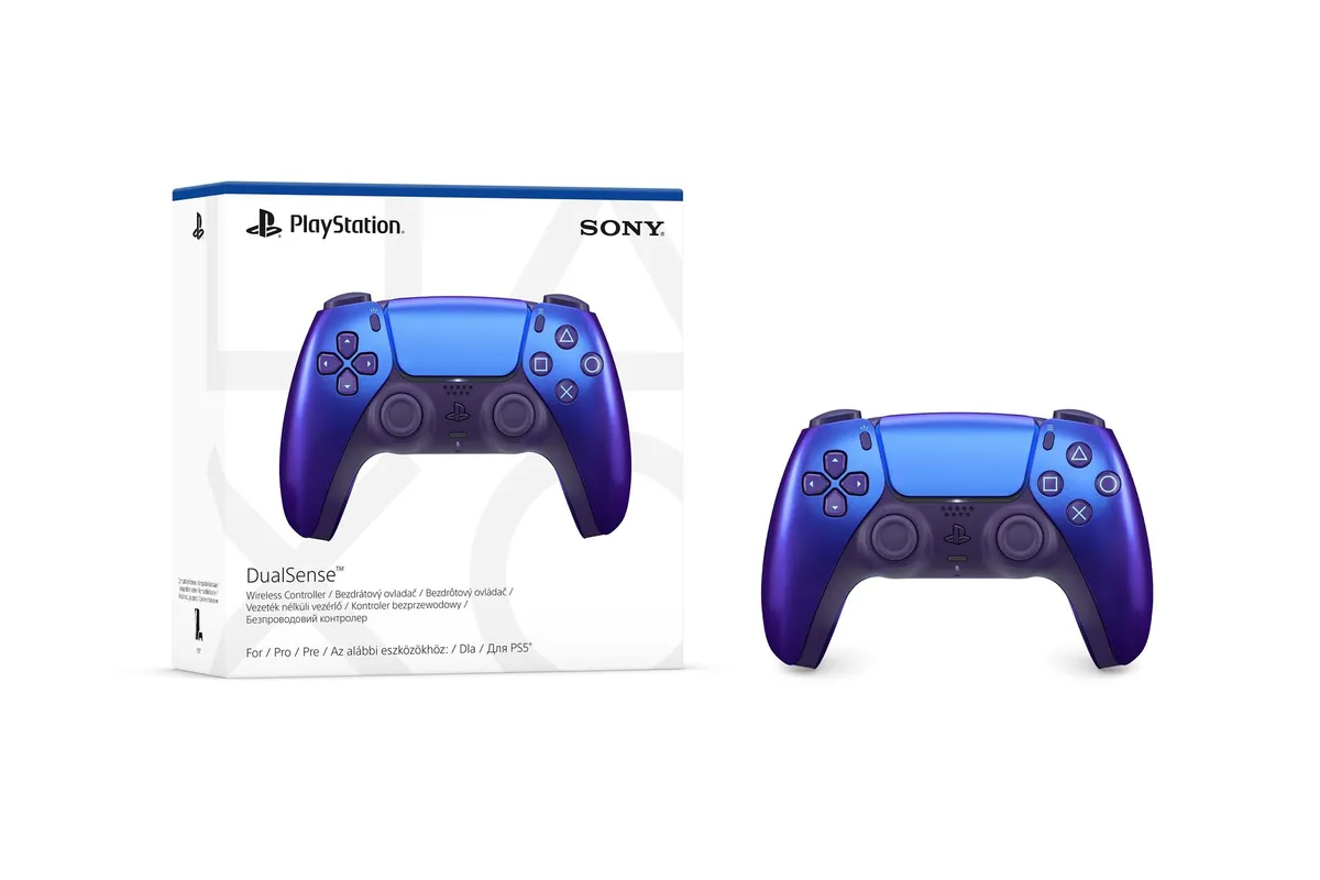 Геймпад бездротовий Sony PlayStation 5 DualSense Chrome Indigo (1000050597) - мініатюра 6